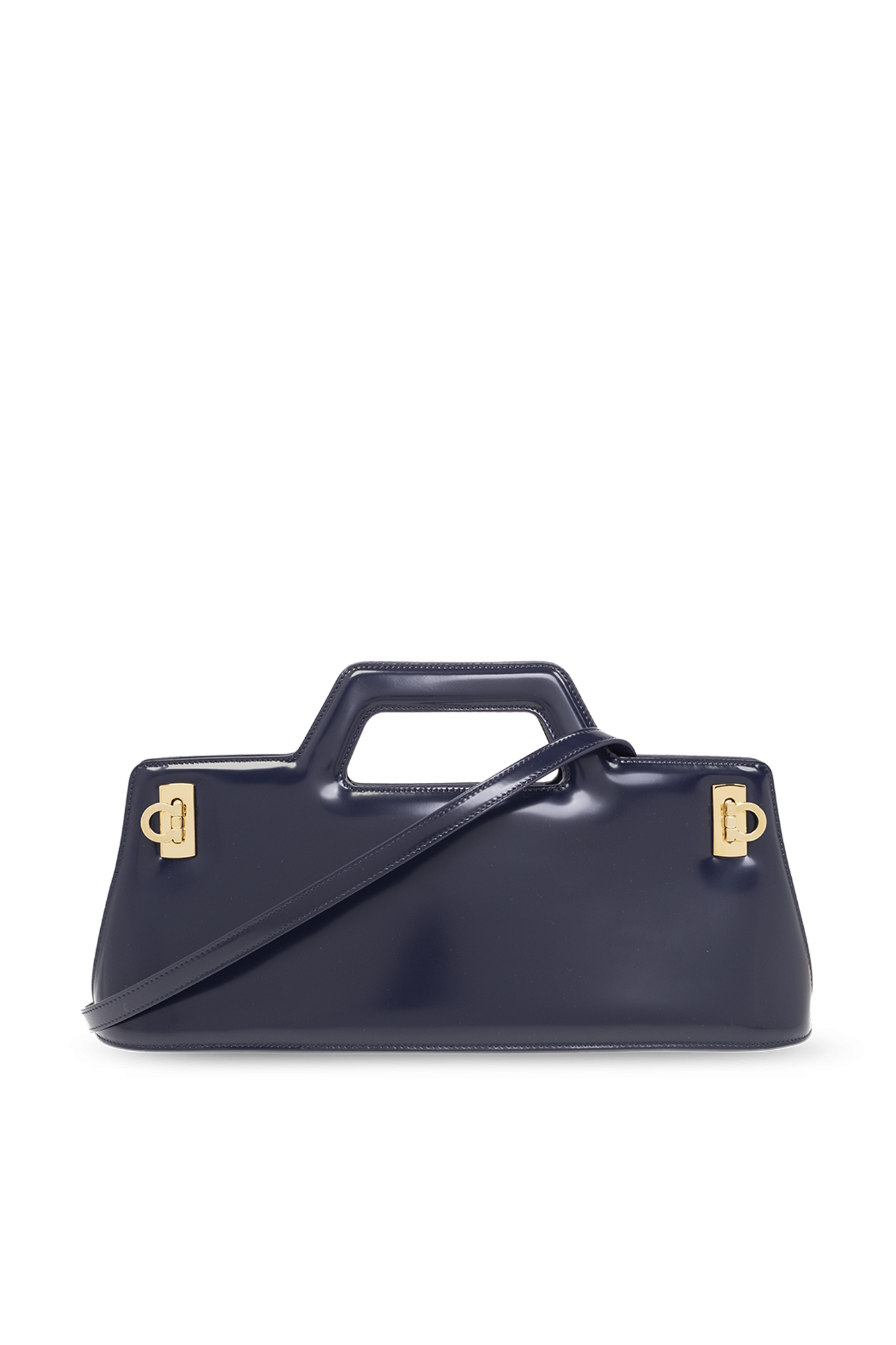 Navy blue 'Wanda' shoulder bag FERRAGAMO - Vitkac GB